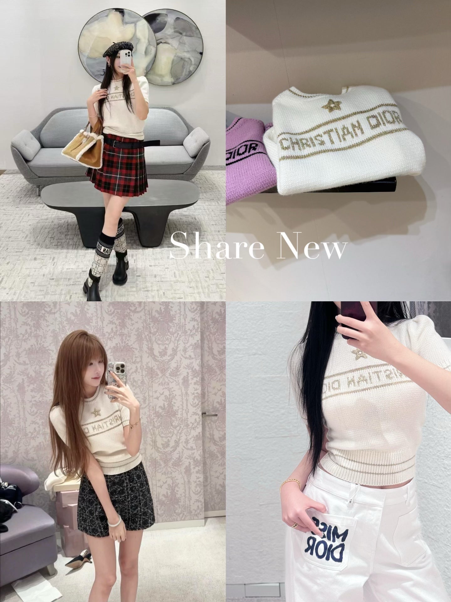Christian Dior Yarımkol Kazak
