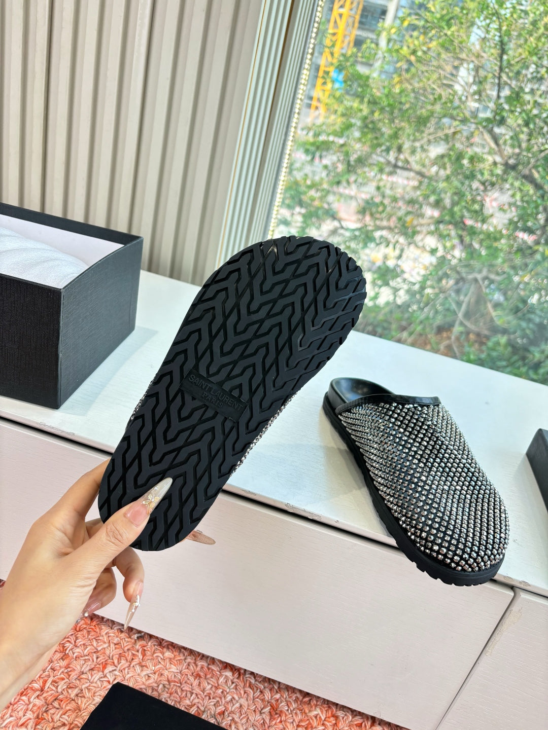 Saint Laurent Paris Slipper