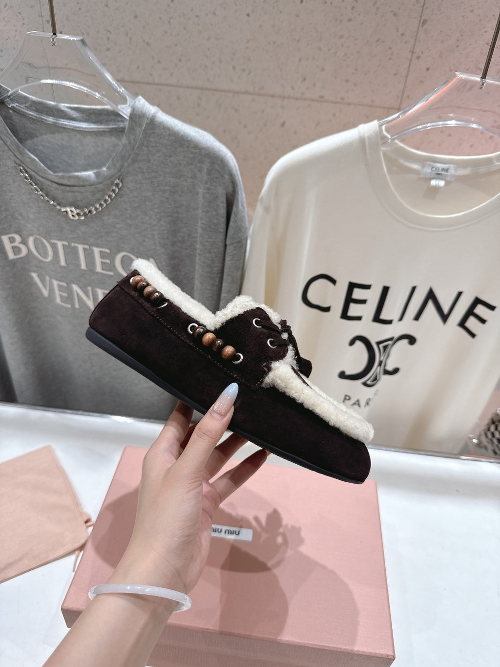 Miu Miu Loafer Yünlü