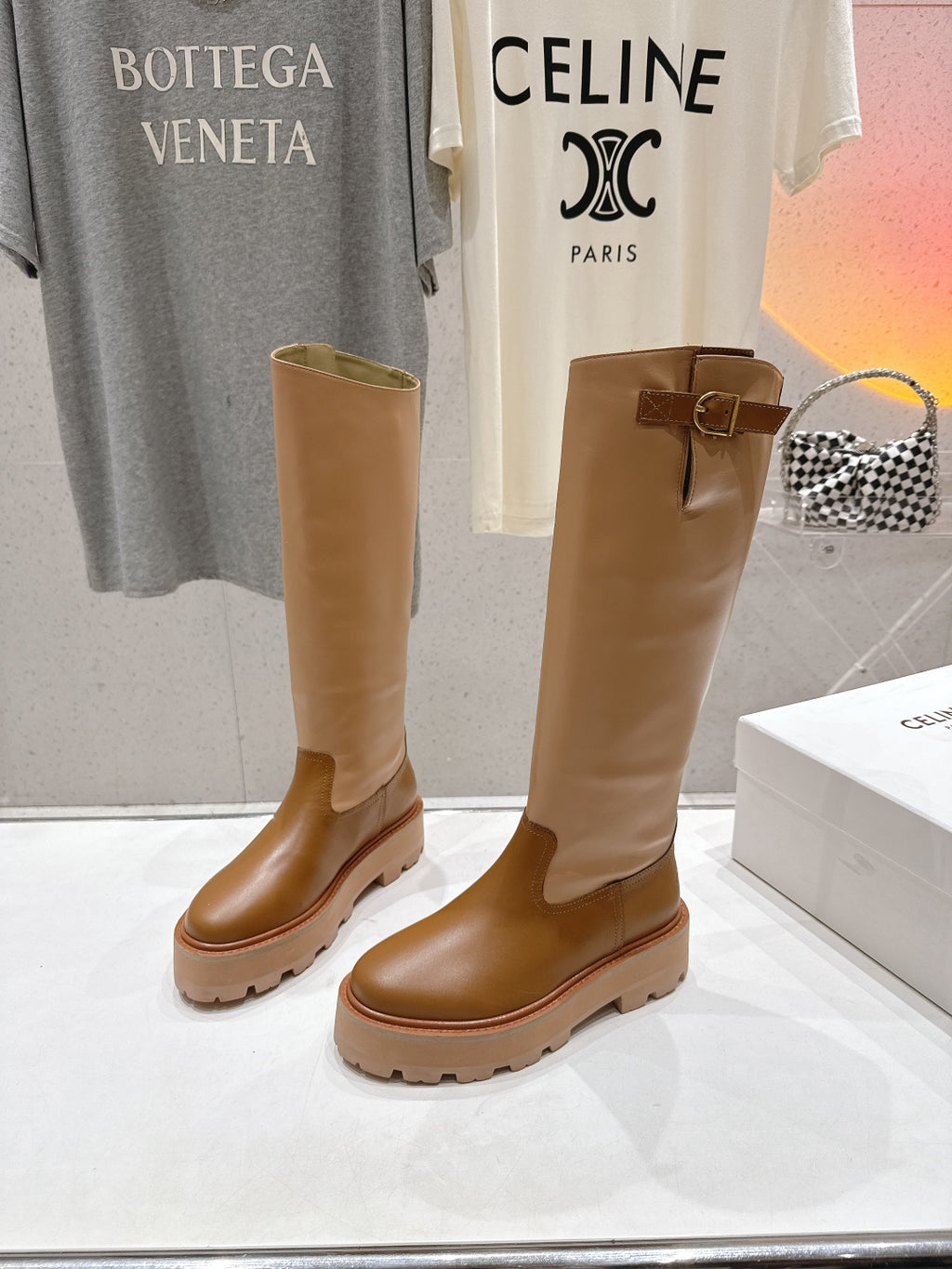 Celine Deri Çizme