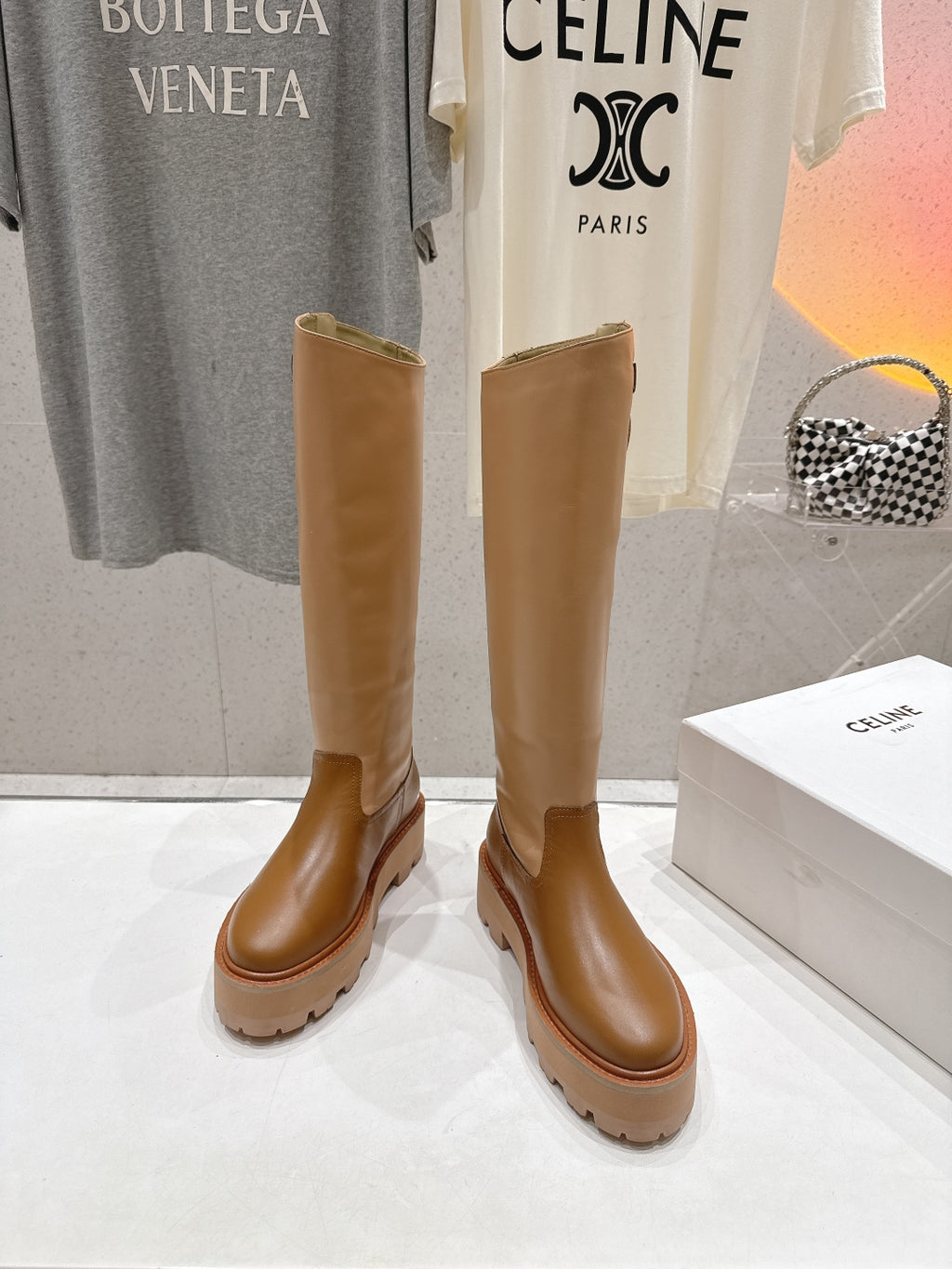 Celine Deri Çizme