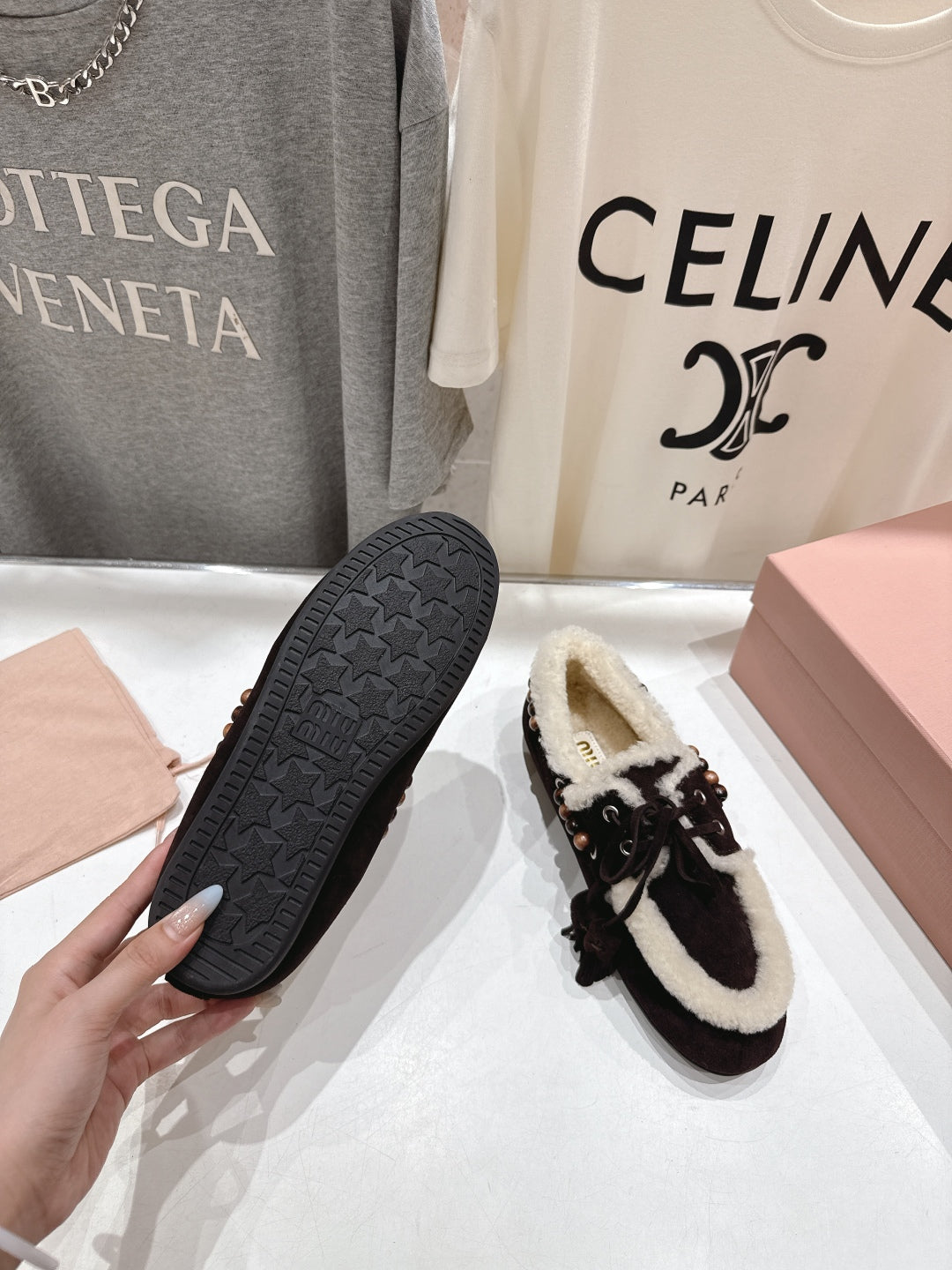 Miu Miu Loafer Yünlü