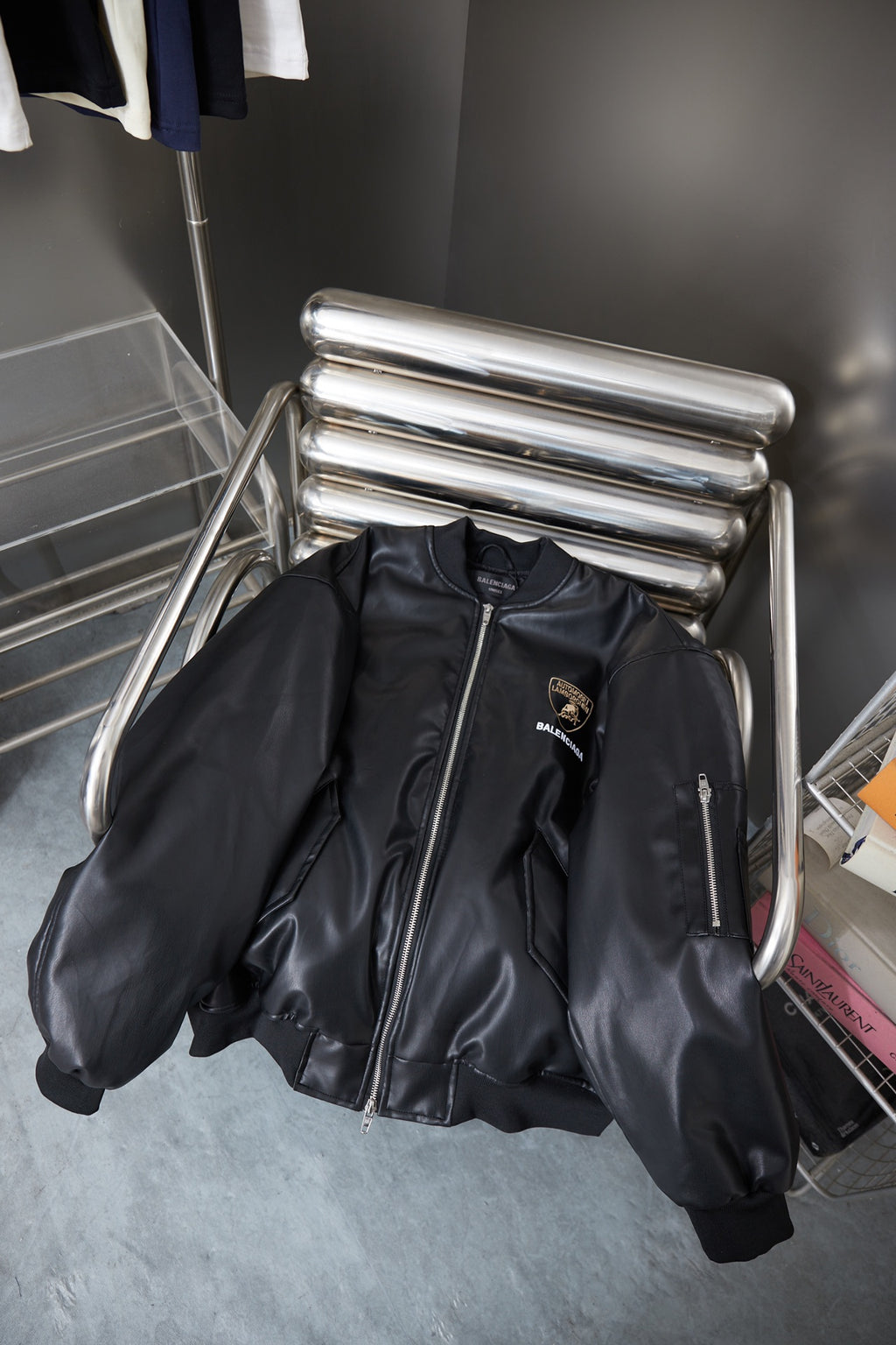 Balenciaga Deri Ceket Unisex