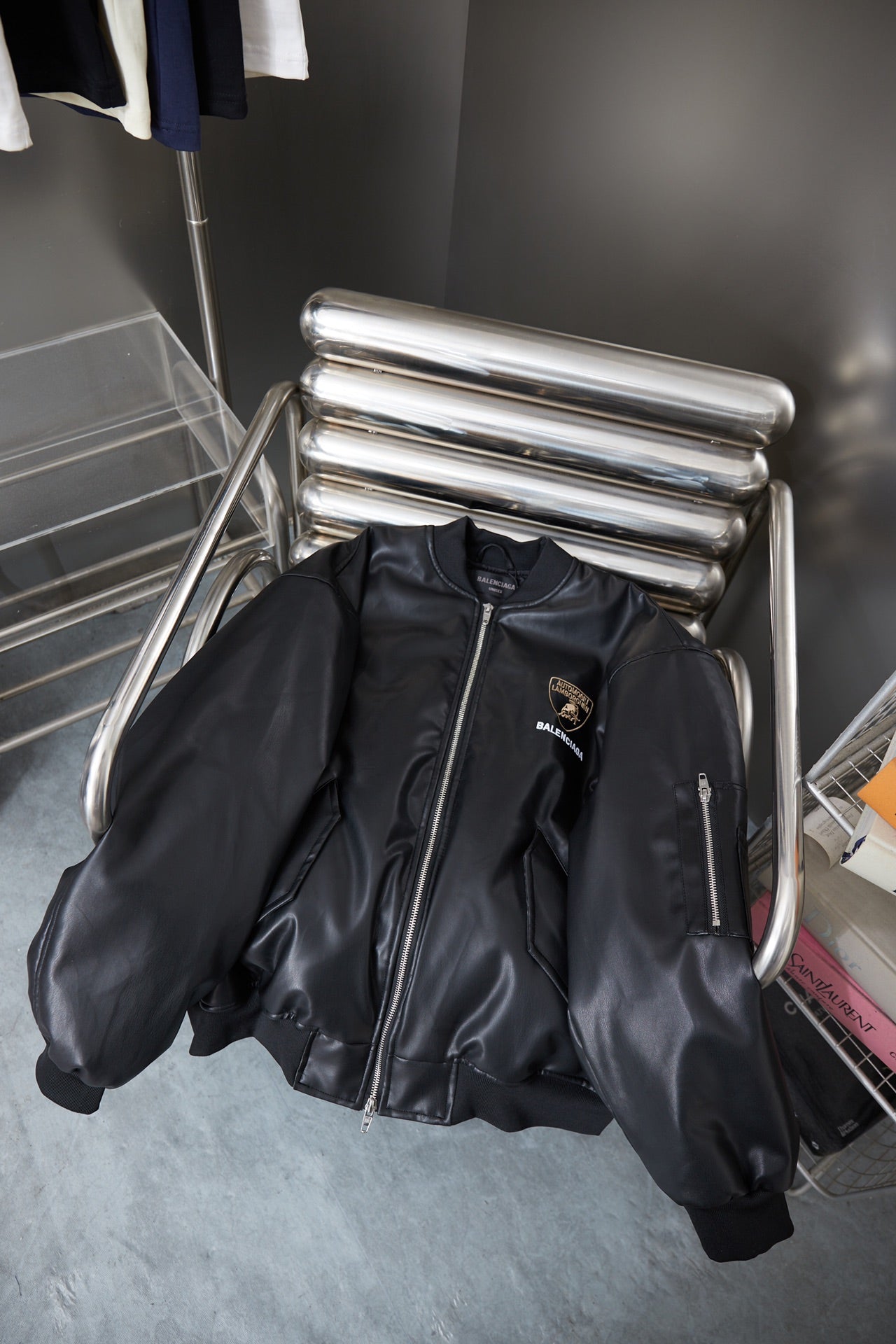 Balenciaga Deri Ceket Unisex