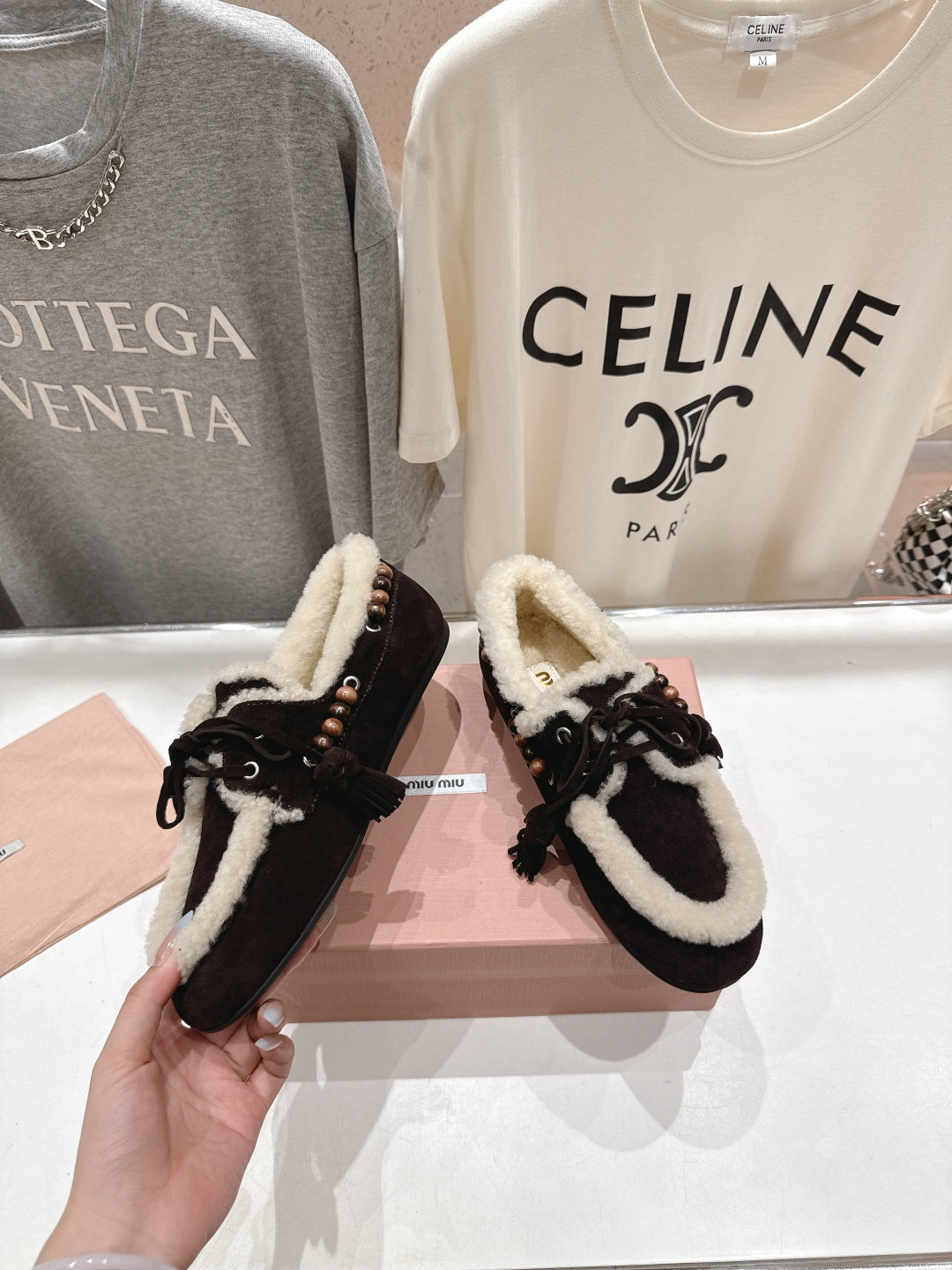 Miu Miu Loafer Yünlü