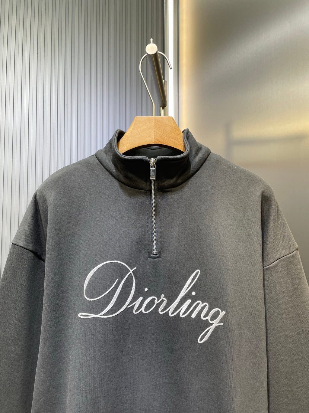 Dior Yarı Fermuarlı Hırka