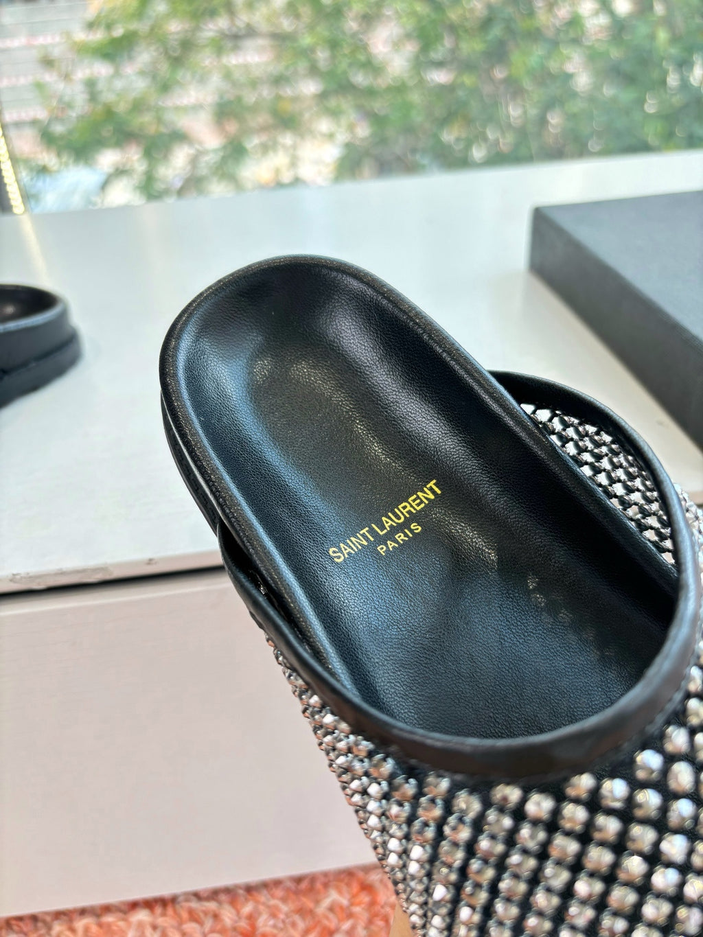 Saint Laurent Paris Slipper
