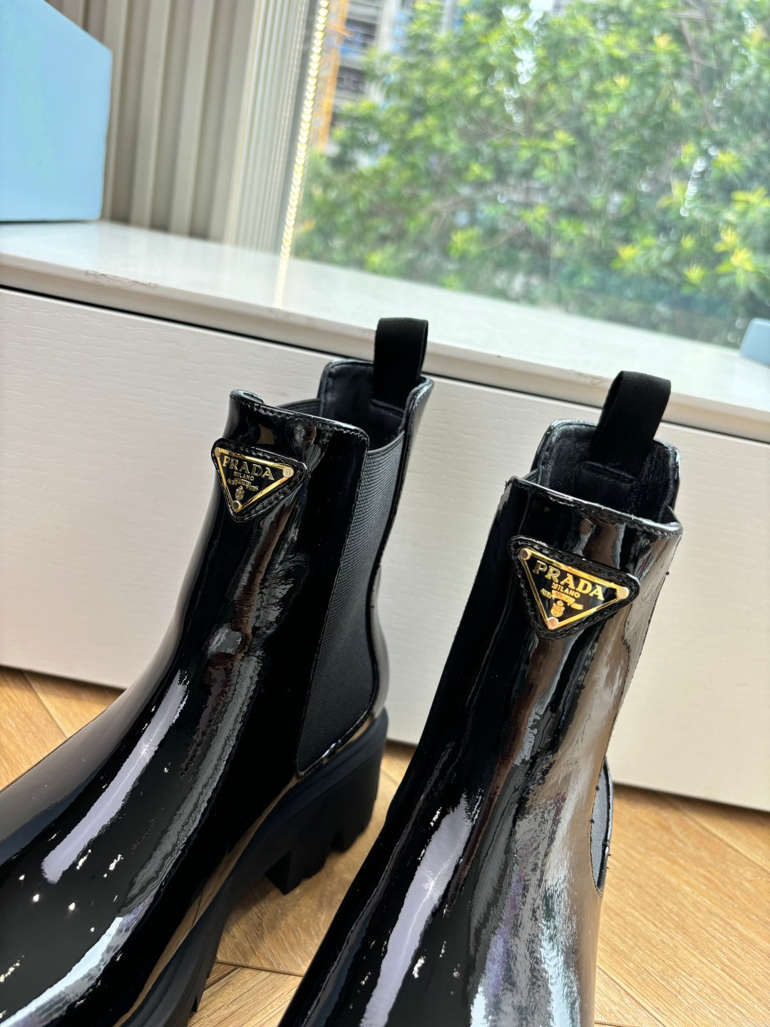 Prada Deri Çizme