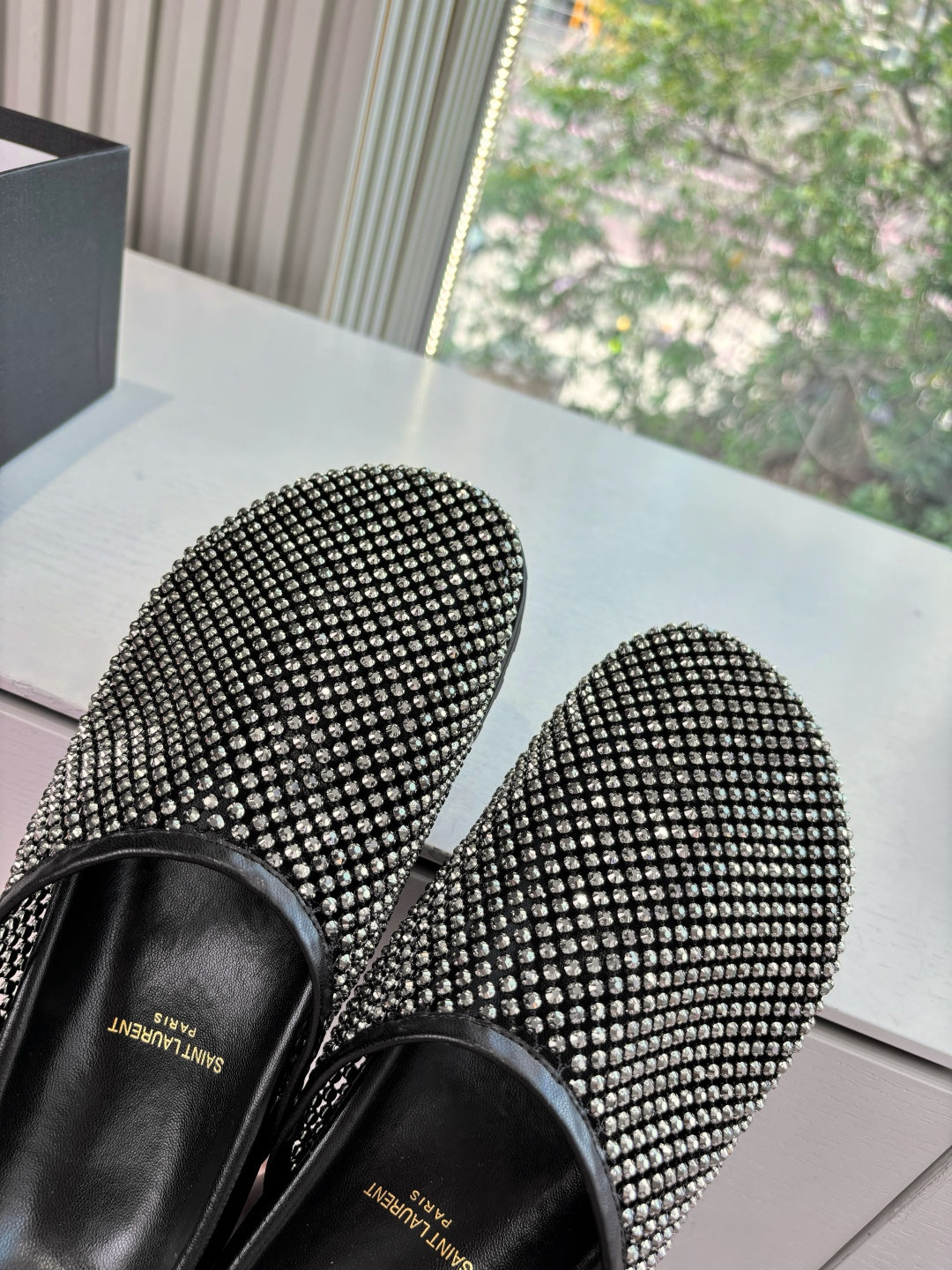 Saint Laurent Paris Slipper