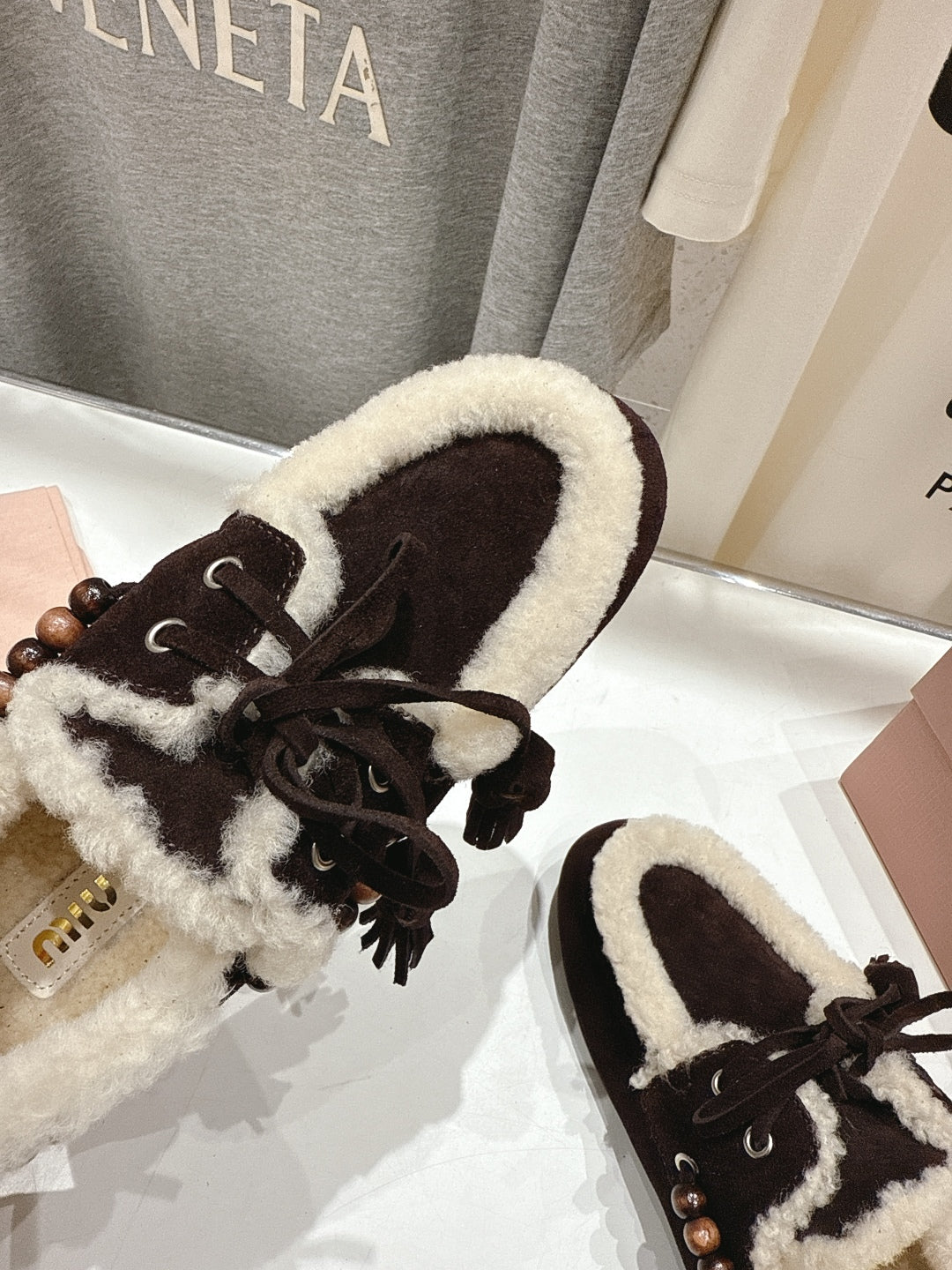 Miu Miu Loafer Yünlü