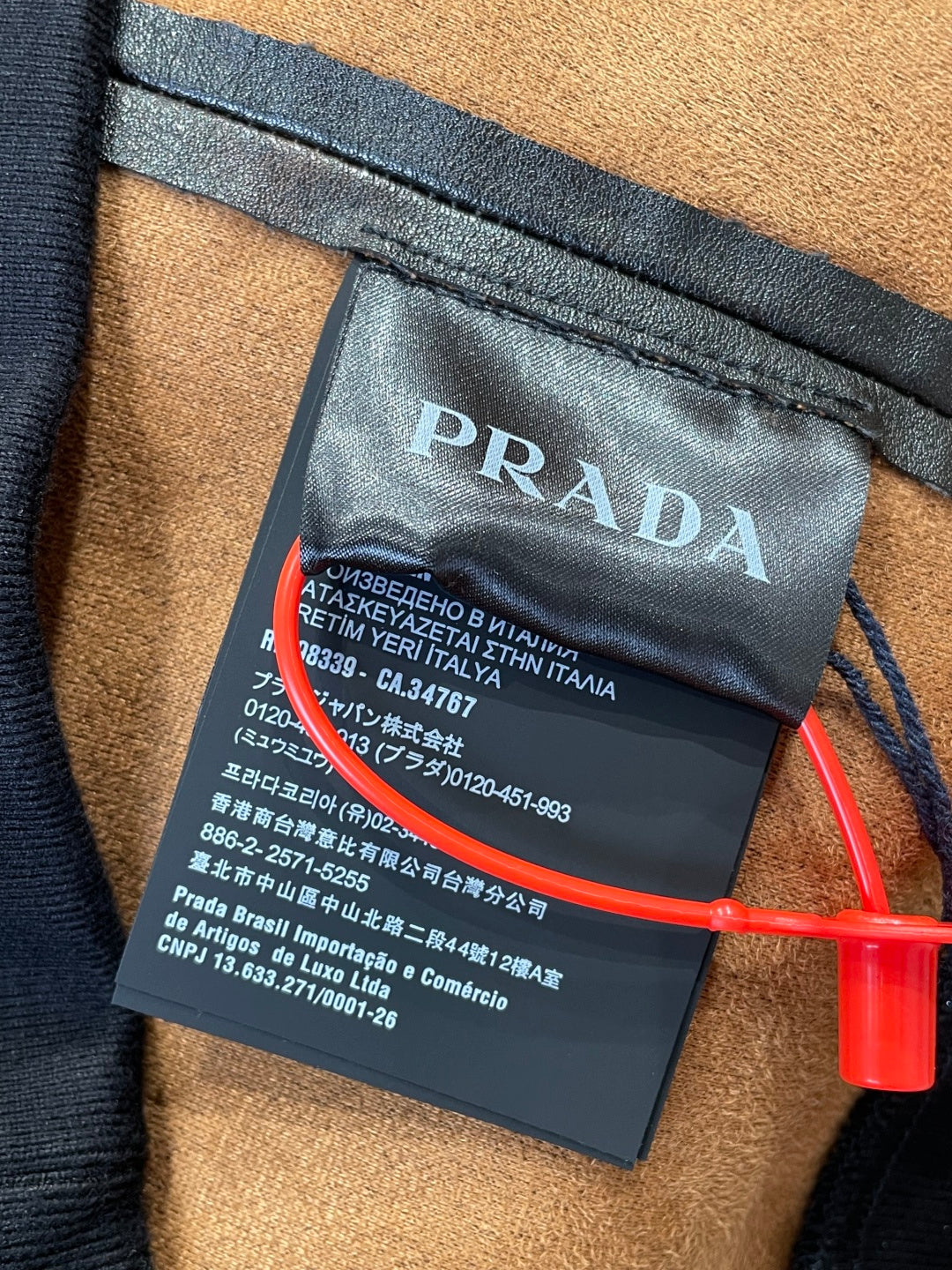Prada Kapşonlu Deri Ceket