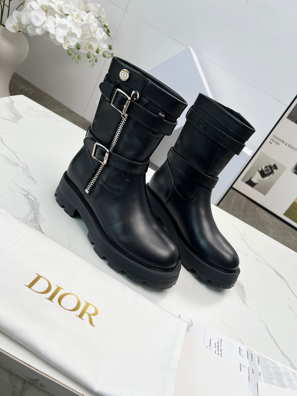 Dior Deri Çizme
